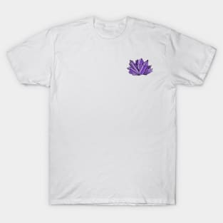 Purple Amethyst Crystal Cluster, made by EndlessEmporium T-Shirt